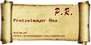 Pretzelmayer Rea névjegykártya